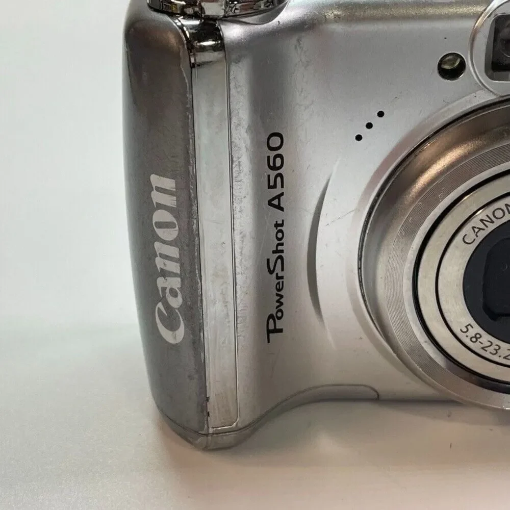 Canon PowerShot A560 7.1MP Silver Digital Camera Tested Working‎ - Picture 2 of 6